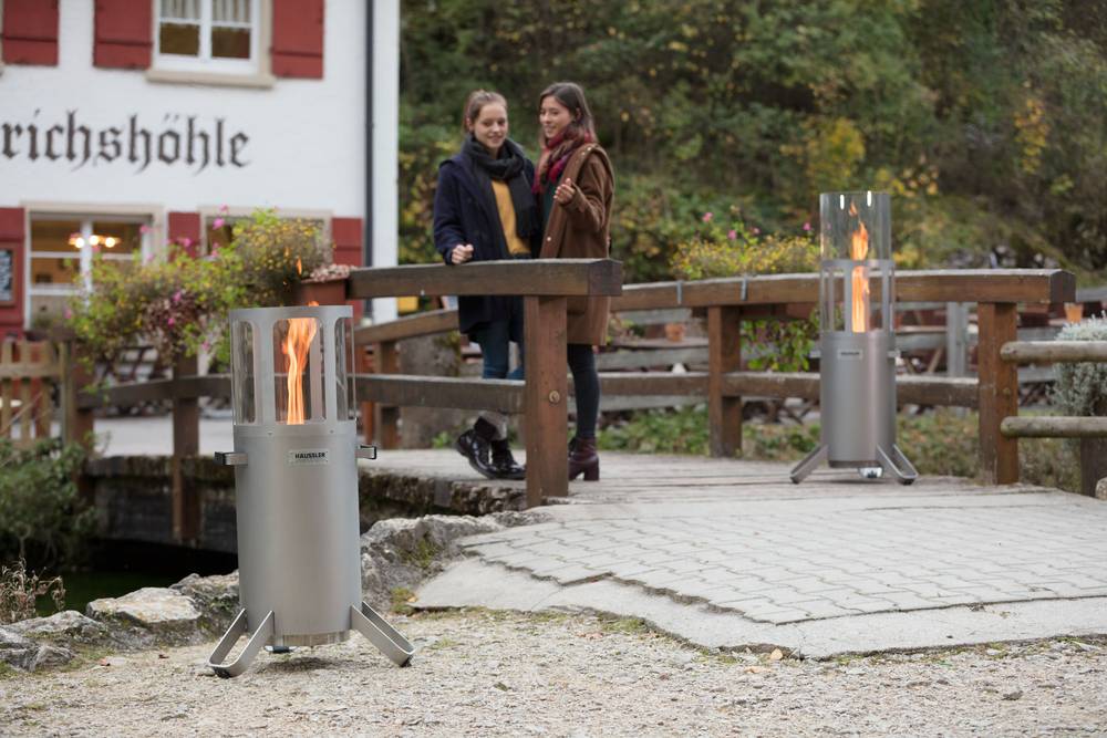 Häussler Ambientelicht/Pelletgrill mit Grillaufsatz und Deckel 