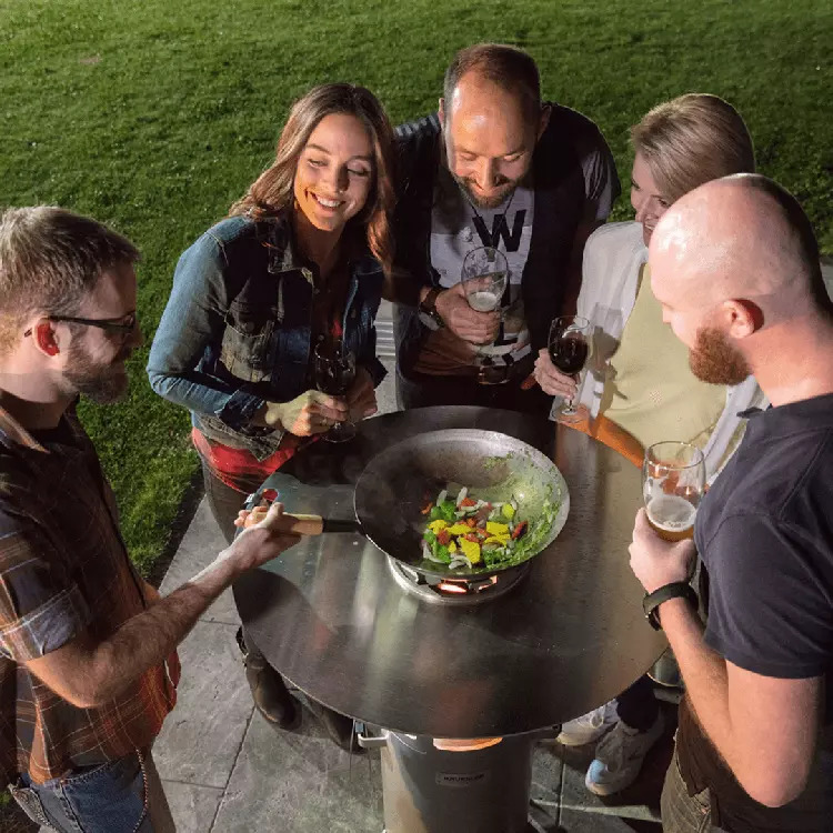 Häussler Ambientelicht/Pelletgrill mit Grillaufsatz und Deckel 