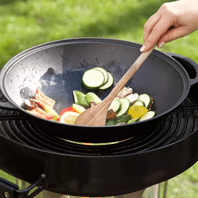 Häussler Ambientelicht/Pelletgrill mit Grillaufsatz und Deckel 