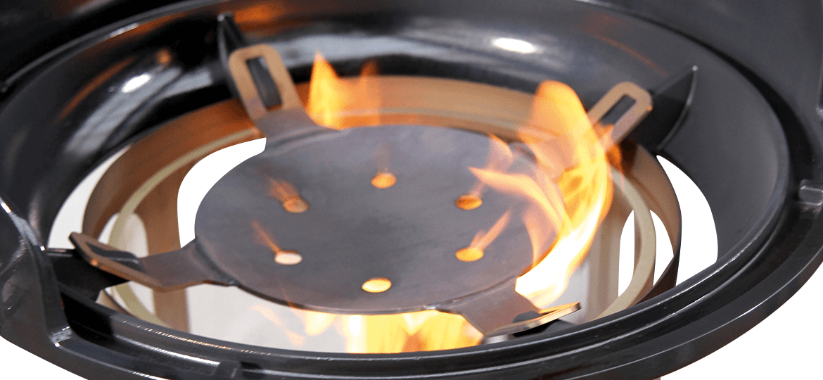 Häussler Ambientelicht/Pelletgrill mit Grillaufsatz und Deckel 
