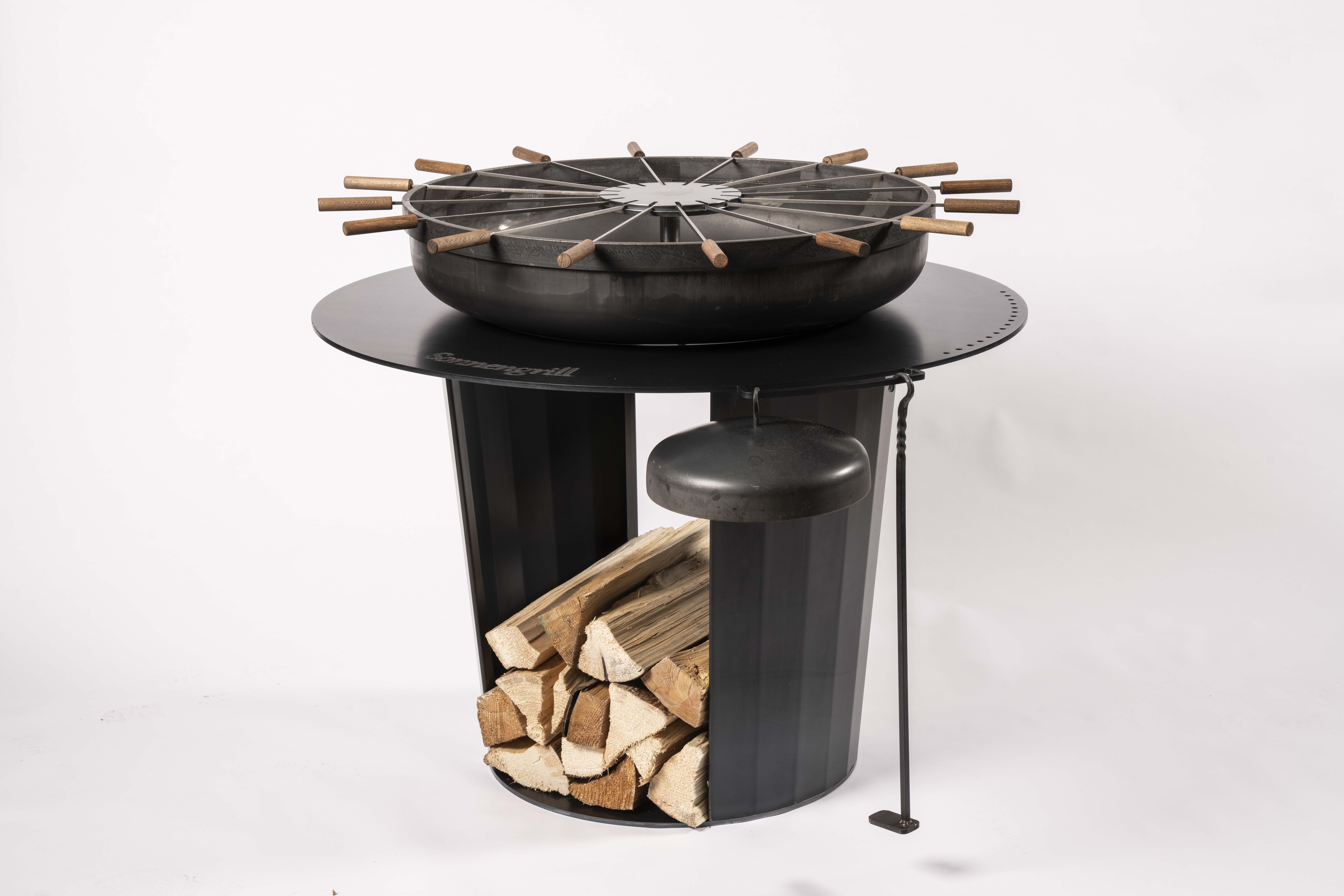 ATONS Stahlgrill (Stahl blank, geölt)