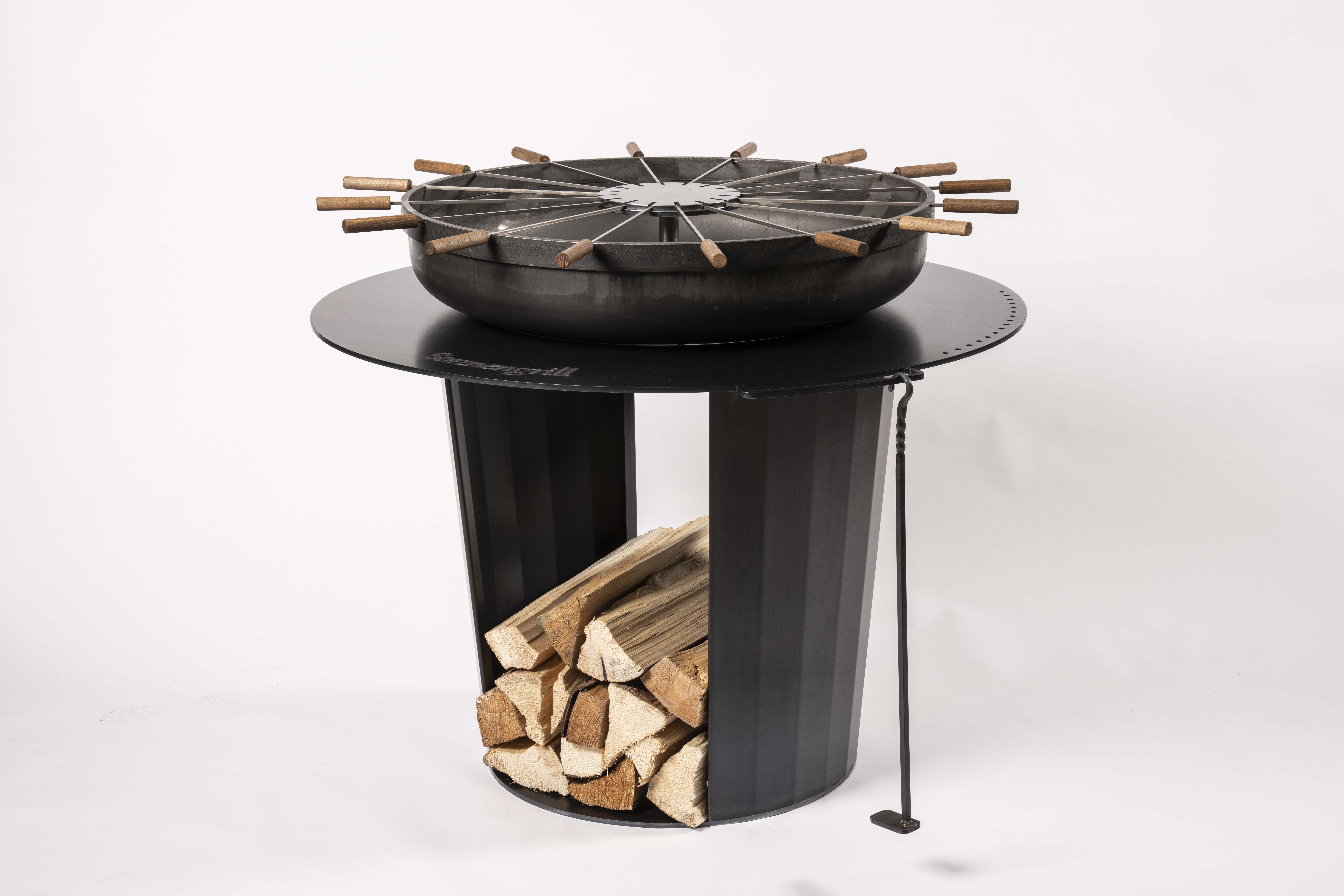 ATONS Stahlgrill (Stahl blank, geölt)