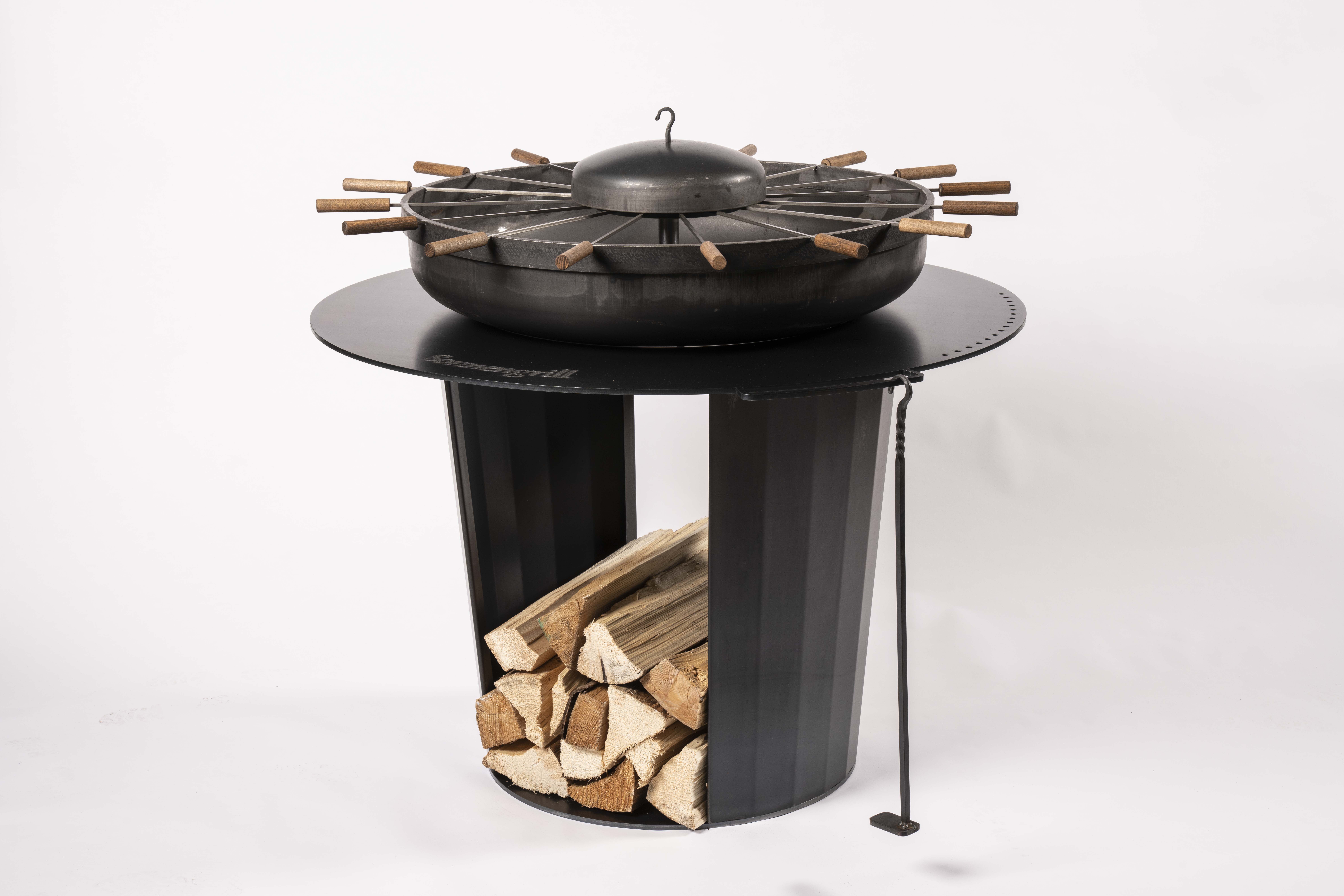 ATONS Stahlgrill (Stahl blank, geölt)
