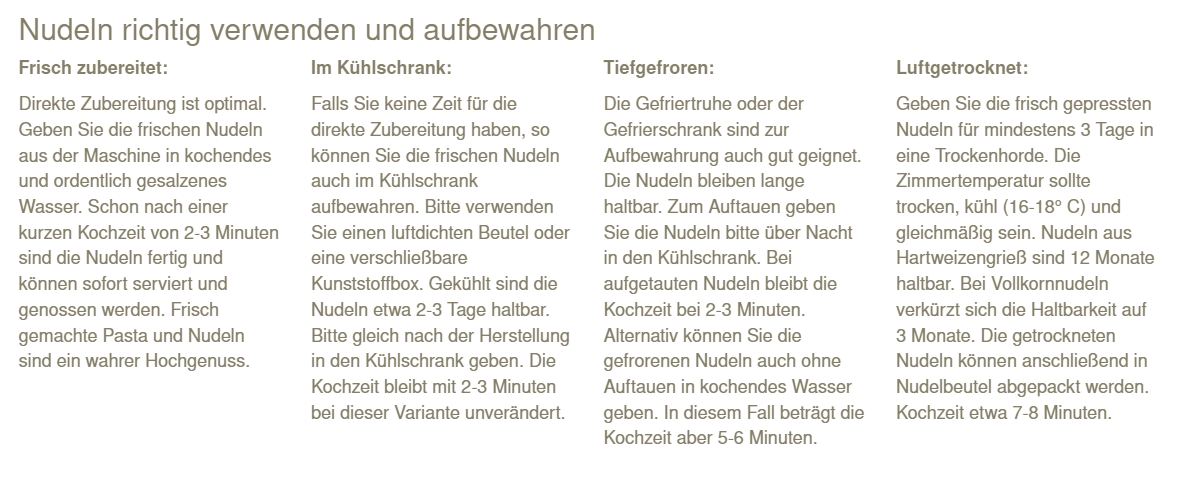 Häussler Nudelmaschine PN 100 Häussler Nudelmaschine PN 100